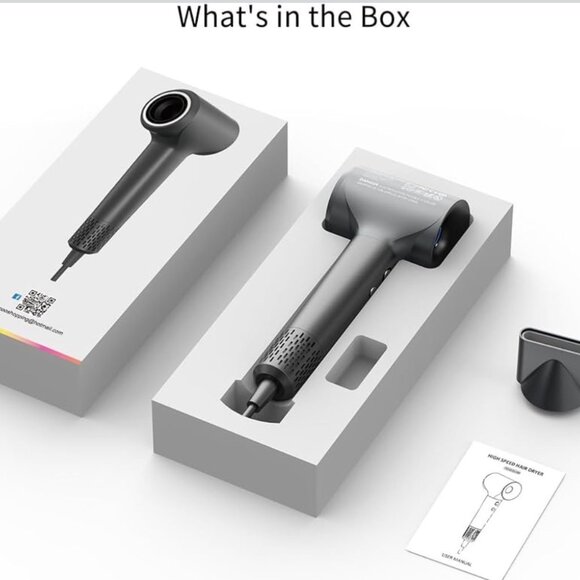 Negative Ion Hair Dryer, 110,000RPM High Speed, Thermo Control, Low Noise, Ionic - Picture 8 of 11